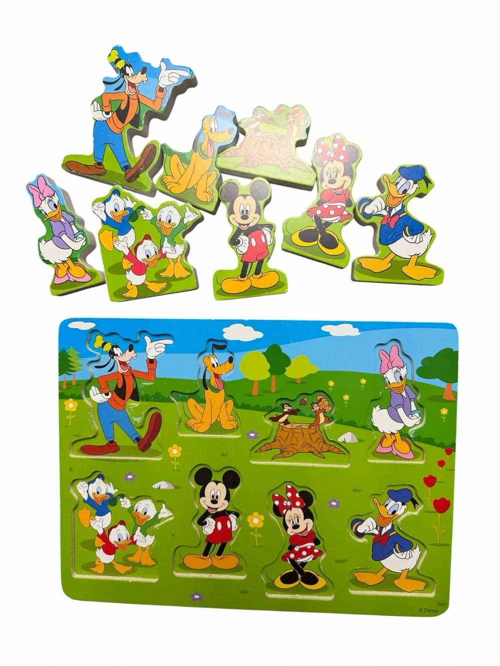 Melissa & Doug Disney Mickey & Friends 8 Piece Wooden Chunky Puzzle